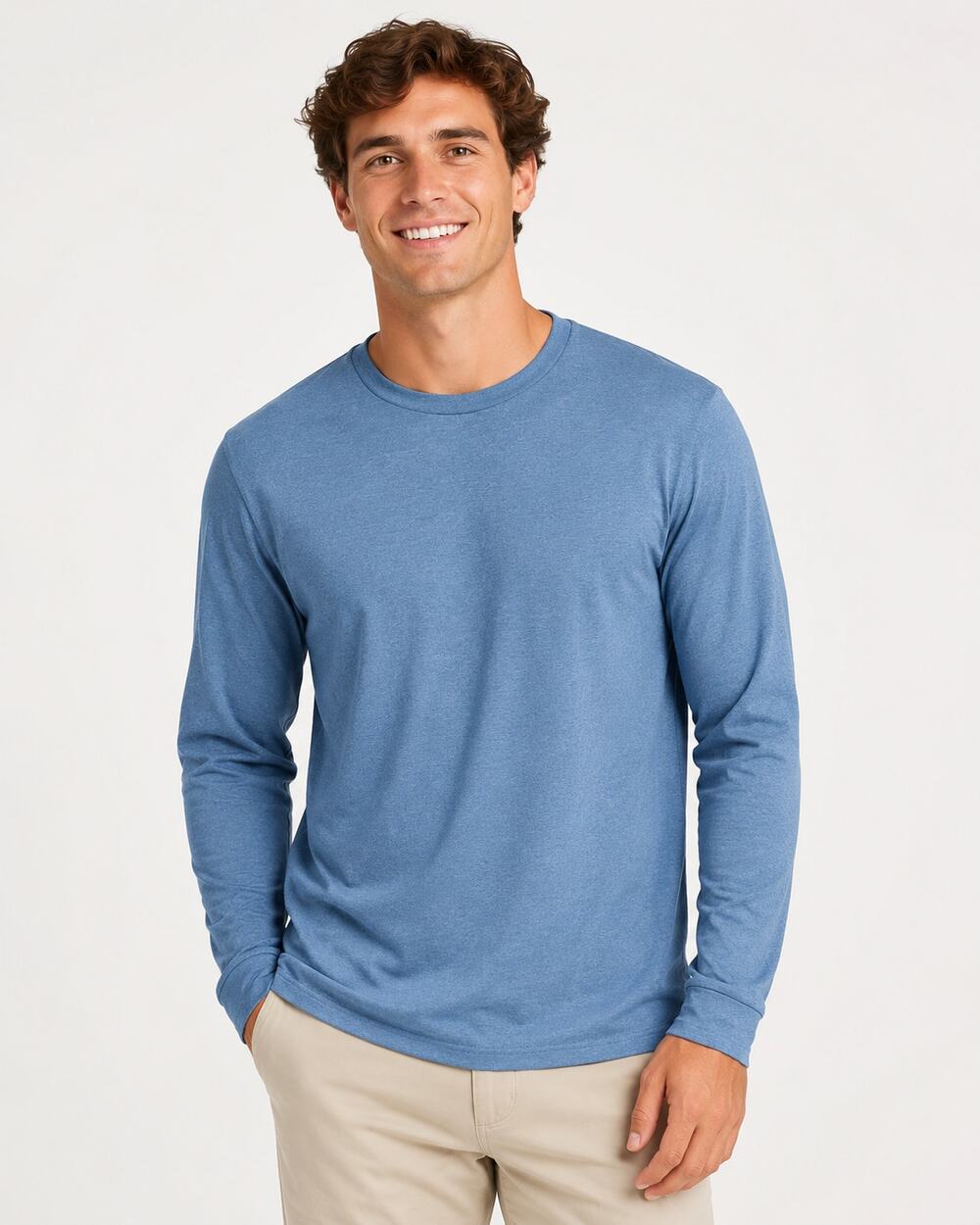 Vineyard Vines Performance Long Sleeve Crew Neck Tee Blue size Medium